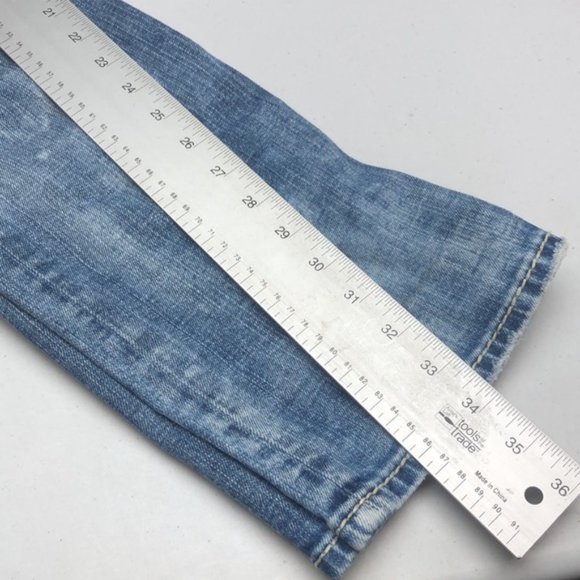 VINTAGE SILVER AIKO LOW STRAIGHT JEANS 30x34 🦋 - Picture 9 of 11